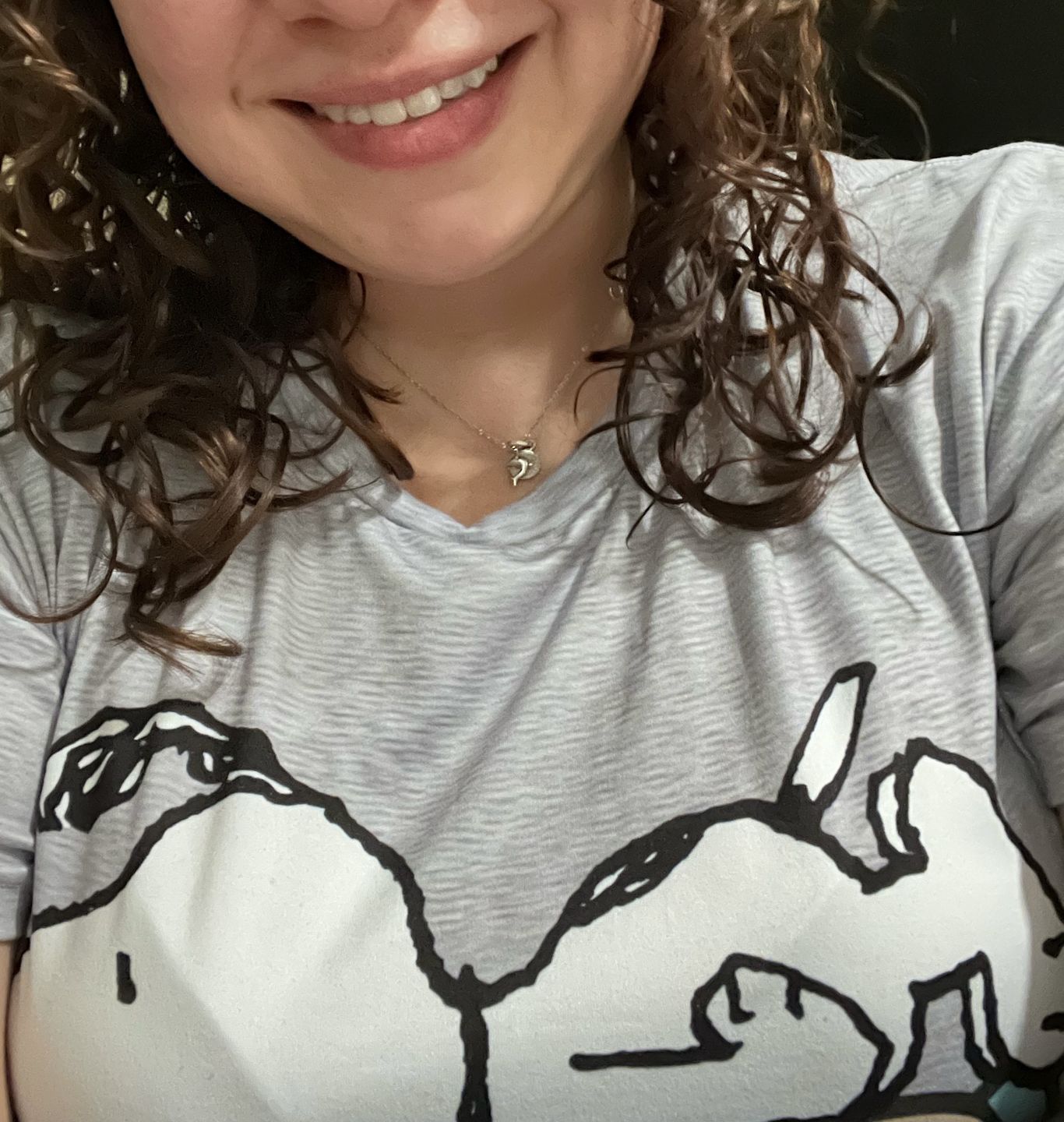 Customer photo review of Playera Snoopy Letras