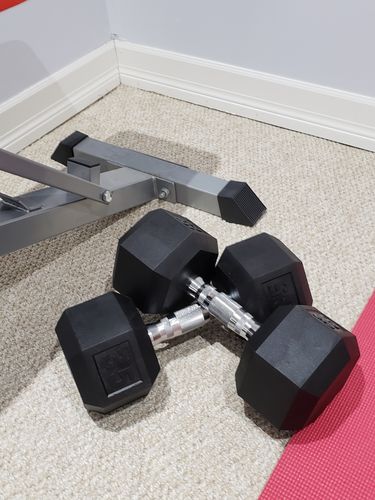 Customer photo review of Hex Head Dumbbell (singles)