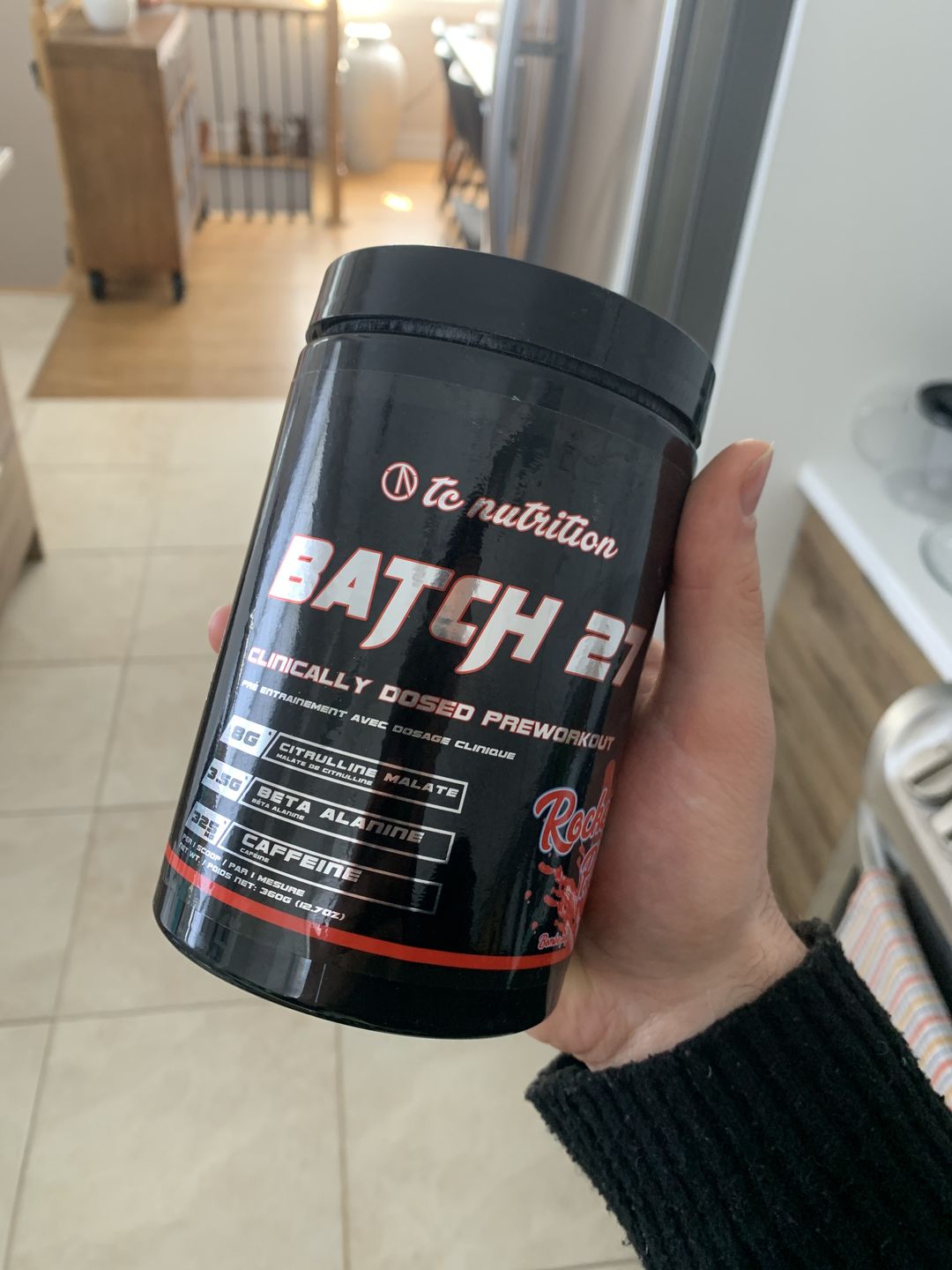Customer photo review of TC Nutrition - Batch 27 Pre Workout 360g