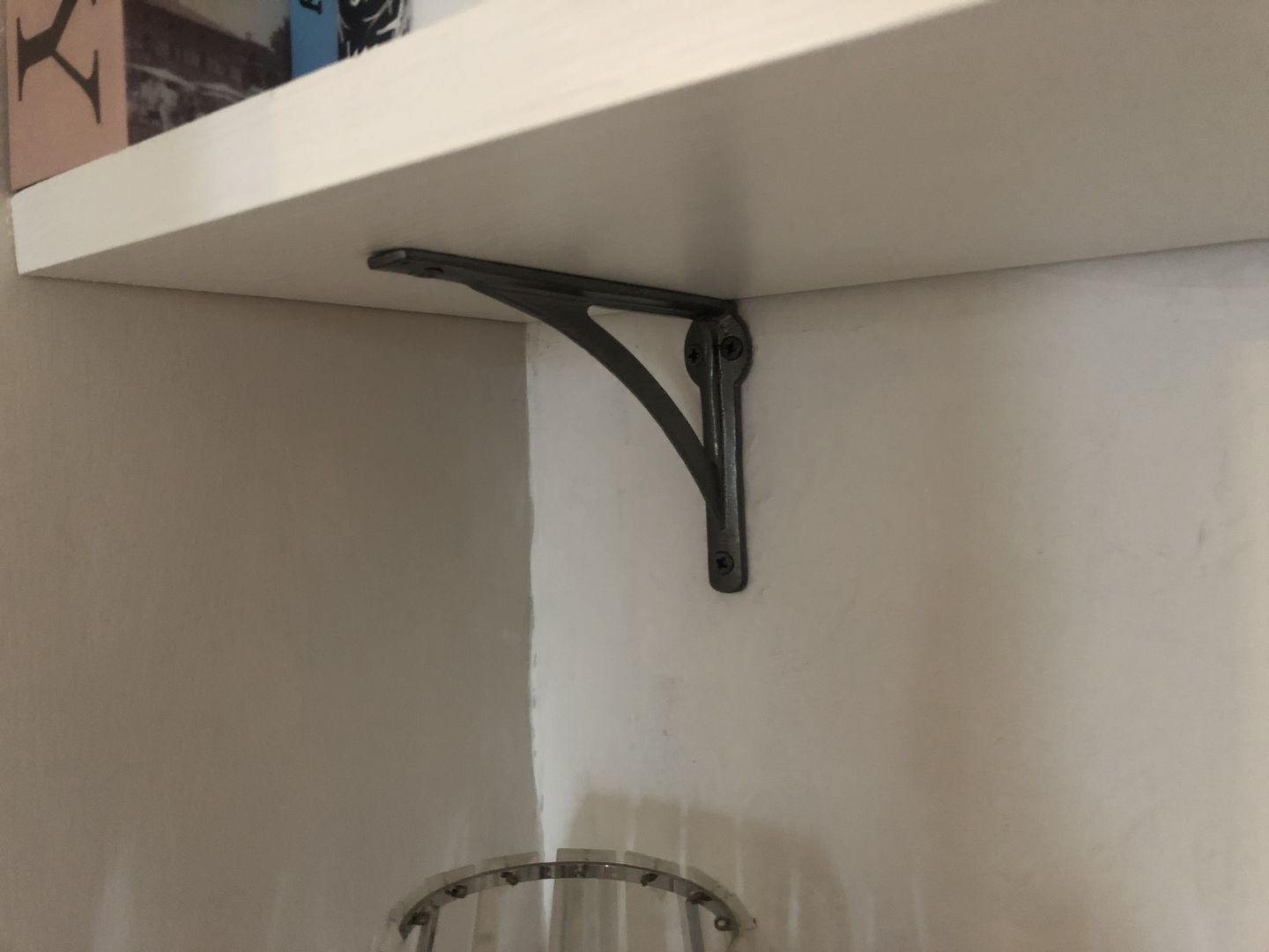 Customer photo review of 4.5 Inch Ironbridge Cast Iron Shelf Bracket