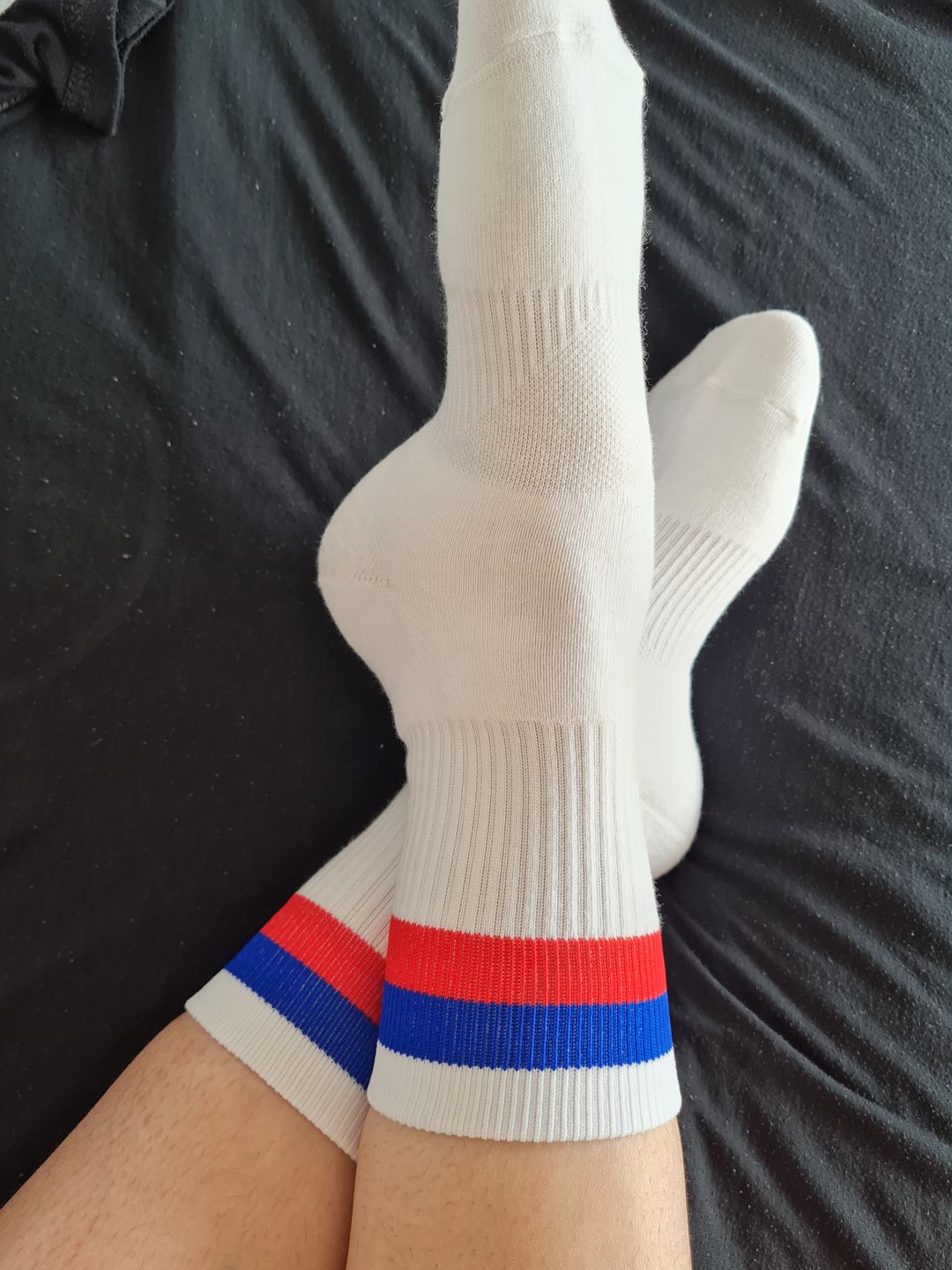 Customer photo review of Russian Style 5er SET weiße Sport Socken mit Streifen russische Flagge by SAEBIS®