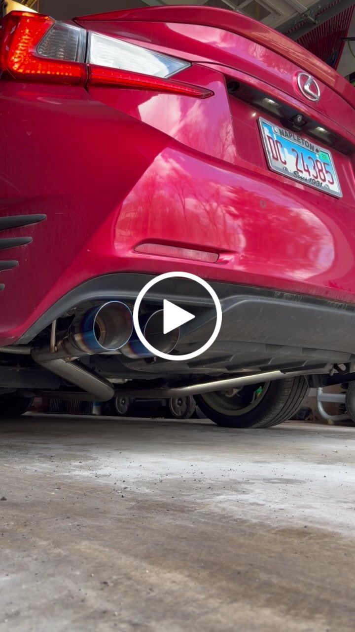 Customer video review of 2015-Up Lexus RC200t 300 350 Muffler Delete Axle Back Quad Burnt Tips Exhaust