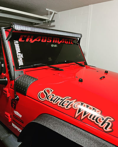 Customer photo review of Aerolidz Dual Row Smoked Light Bar Cover - 50” 52” LED Silencer