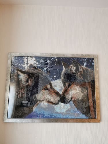 Customer photo review of 5D Diamond Painting Wölfe im Winter