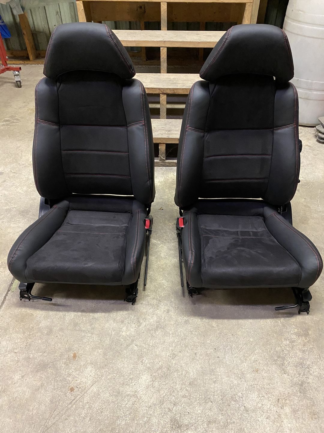 Customer photo review of MR2Heaven OEM Plus Seat Covers (Black, TAN, Black W/ Red Stitching, Black/Red Hybrid, BLUE, Black Alcantara/Leather with Black Stitching, Black Alcantara/Leather with Red Stitching)