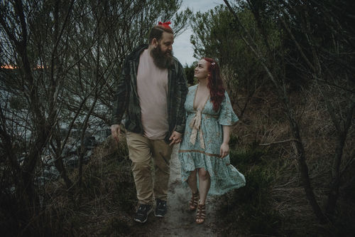 Customer photo review of MAISIE High-Low Midi Dress