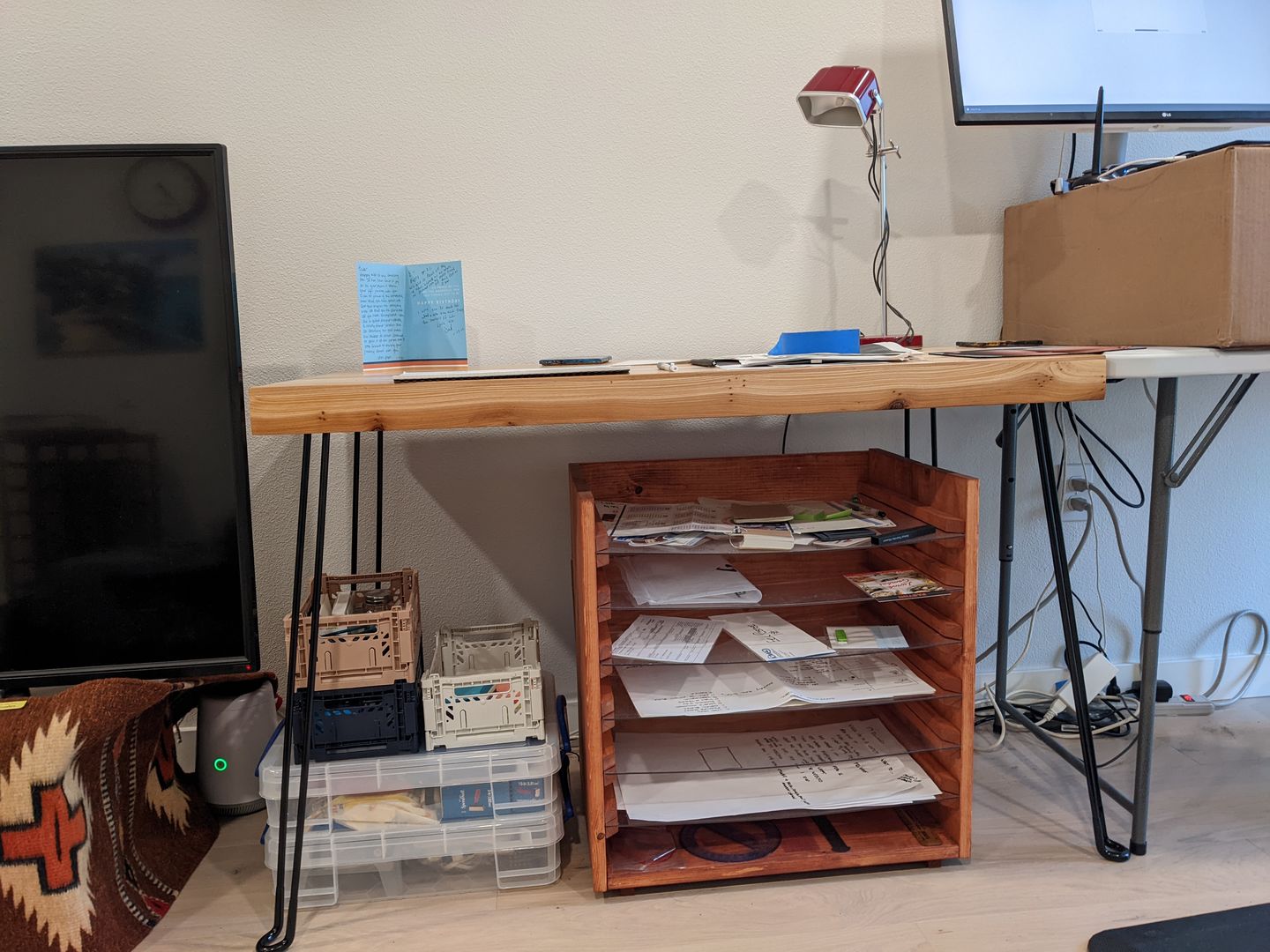 Customer photo review of The Portland Folding Table