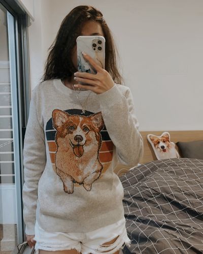 Customer photo review of Full-Body Pet Custom Sweater
