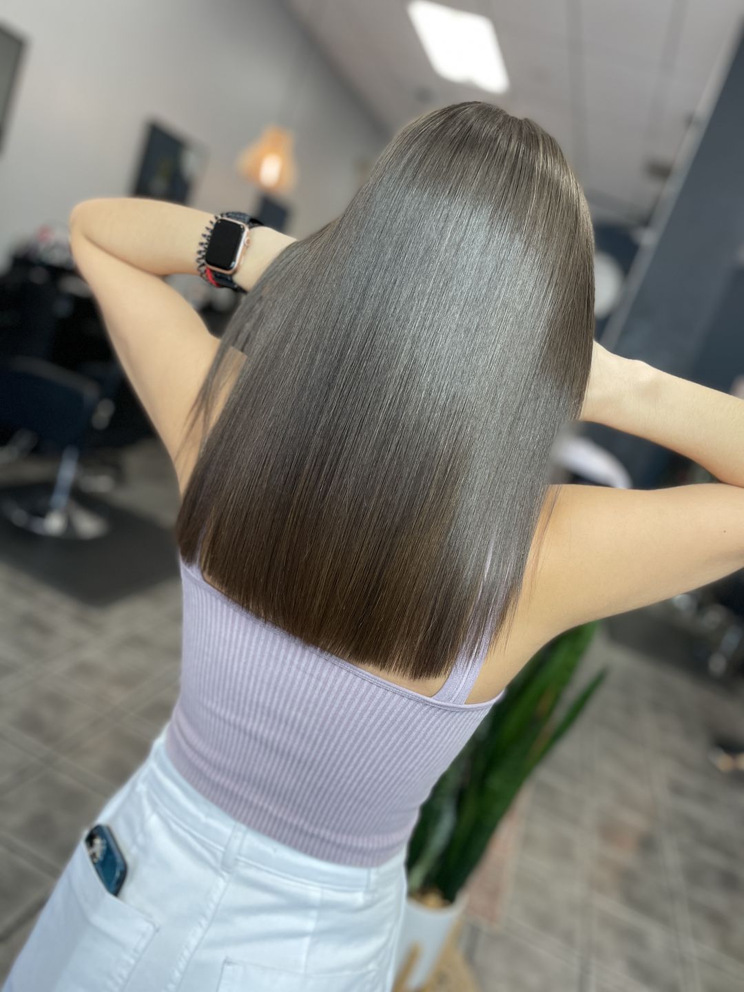 Customer photo review of Babosa Liss Aloe Vera™ Brazilian Smoothing Protein 1L