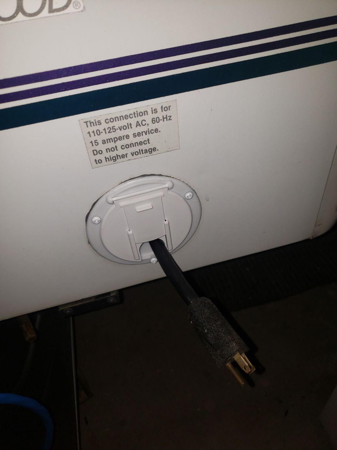 Customer photo review of Power Cord Hatch