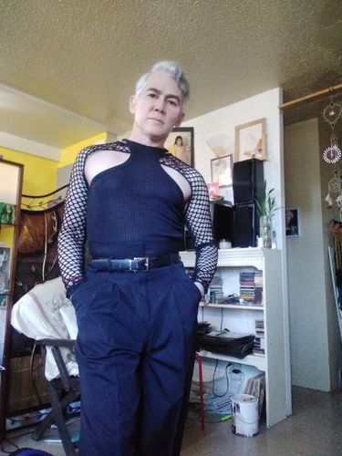 Customer photo review of Mens Mesh Vest Set SKUI97866