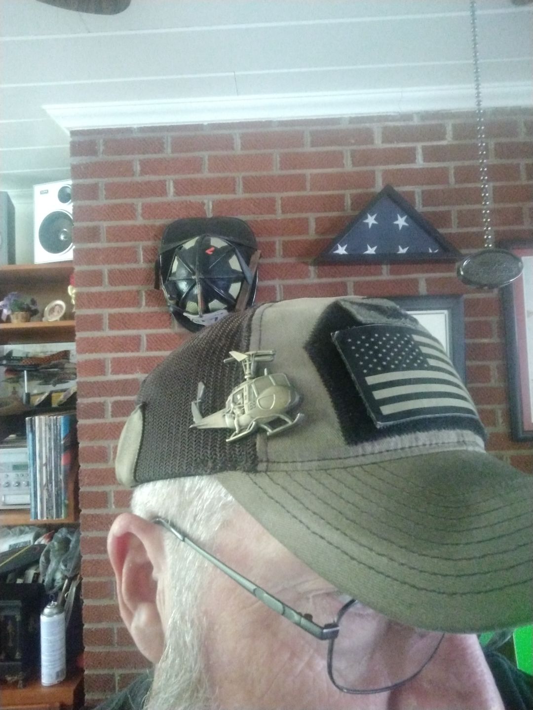 Customer photo review of Huey Helicopter Pin