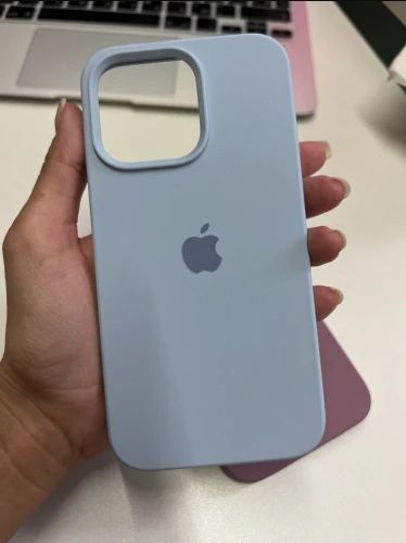 Customer photo review of iPhone Silicone Case (Sky Blue)