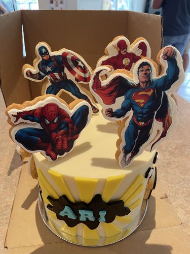 Customer photo review of A4 Rectangle Custom Edible Icing Image
