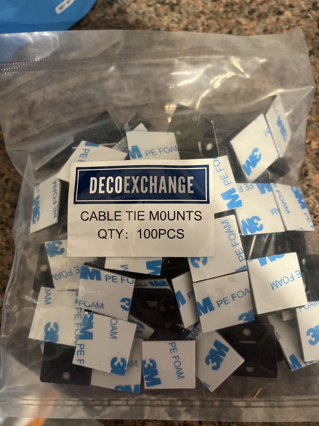 Customer photo review of Mounting Squares Bag of 100 - DECOE-002, attach a wreath sign, sign attachment