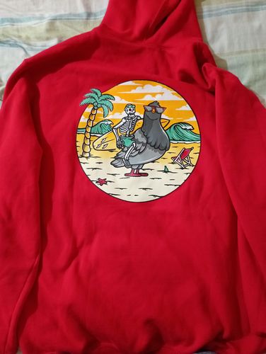 Customer photo review of Hoodie Ride A Pigeon