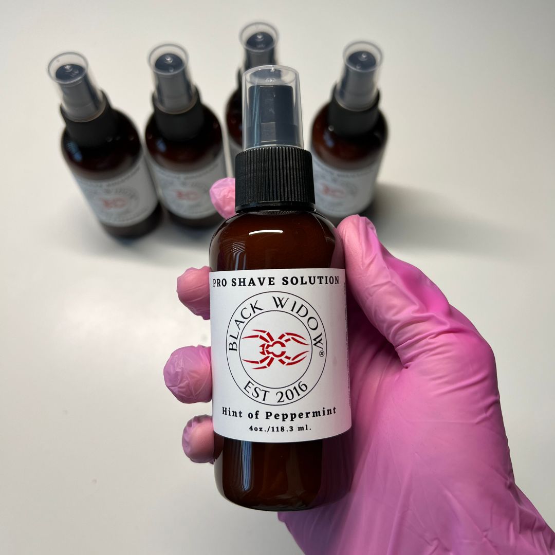 Customer photo review of PRO SHAVE SOLUTION (4 oz)