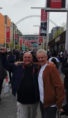 Customer photo review of Mens Classic Harrington Jacket - Navy