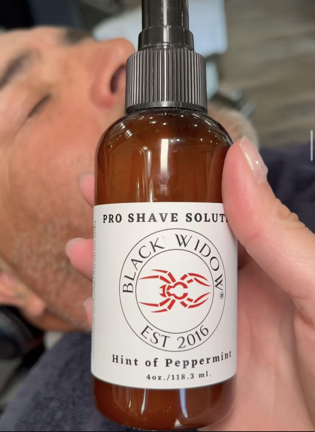 Customer photo review of PRO SHAVE SOLUTION (4 oz)