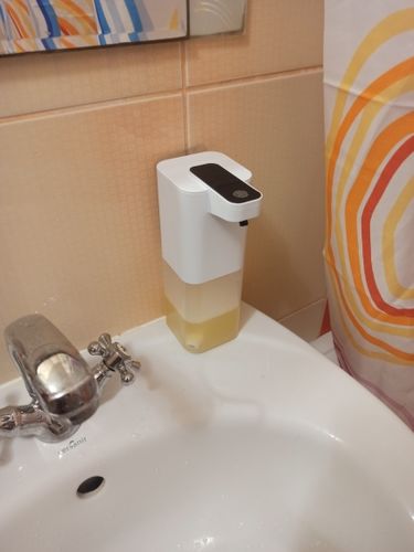 Customer photo review of Foam Liquid Soap Dispenser Automatic Soap Dispensers for Bathroom Touchless Dish Soap Dispenser Electric Hand Free Soap Pump