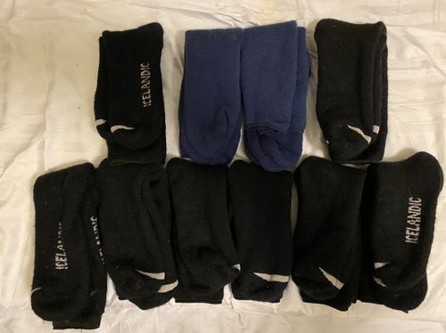 Customer photo review of J.B. Field's Icelandic "30 Below Classic" 70% Merino Wool Thermal Sock