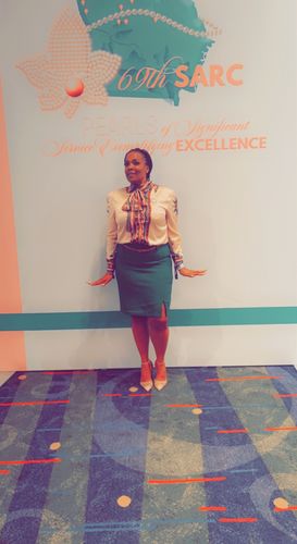 Customer photo review of AKA Ivy Journey Blouse - Final Sale