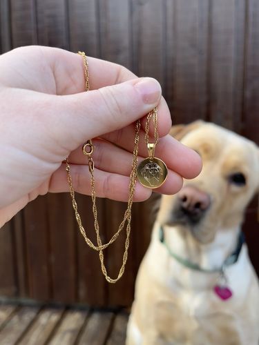 Customer photo review of Custom Big Love Necklace