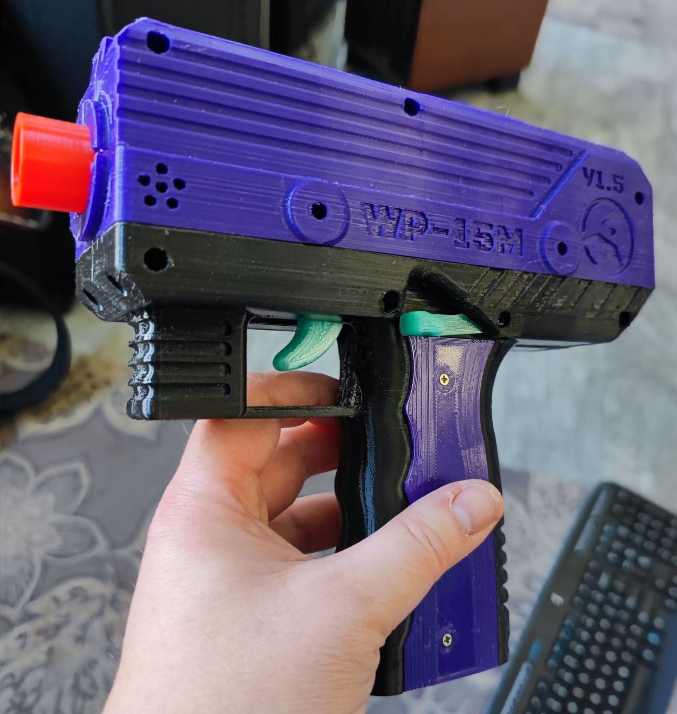 Customer photo review of Violet PETG Filament 1.75mm