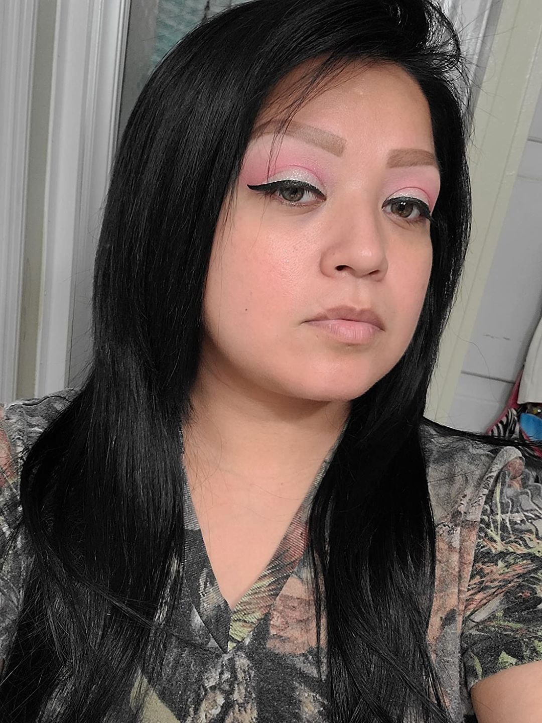 Customer photo review of Weft Hair Extensions Human Hair Weft Solid Jet Black #1