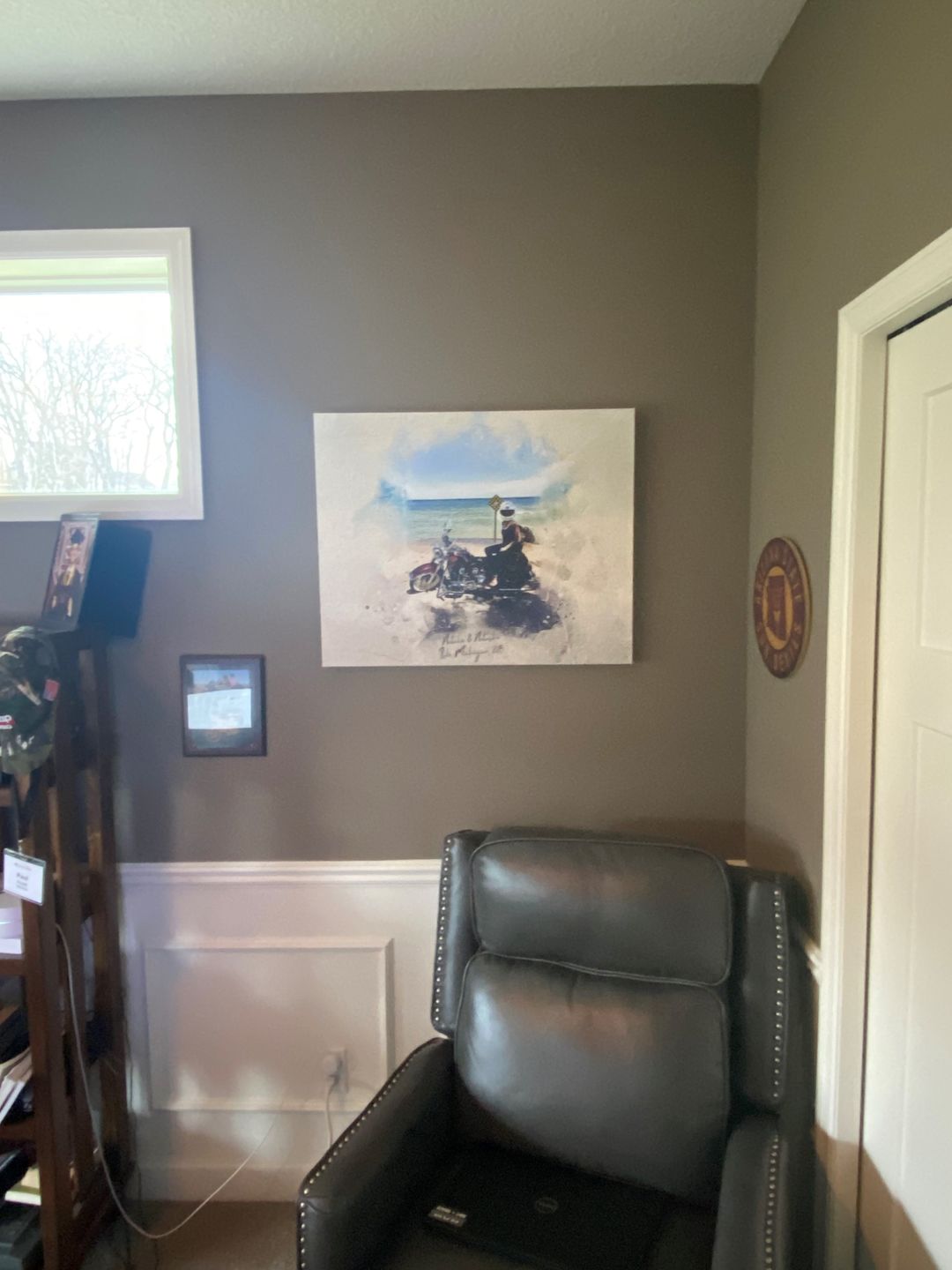 Customer photo review of Personalized Motocycle photo Painting