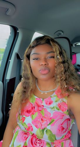 Customer photo review of Lavish Tennis necklace