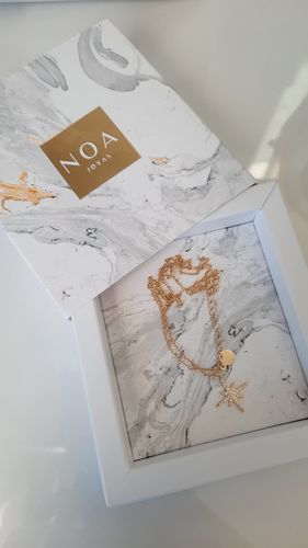 Customer photo review of COLLAR ESTRELLA MADI BAÑO DE ORO