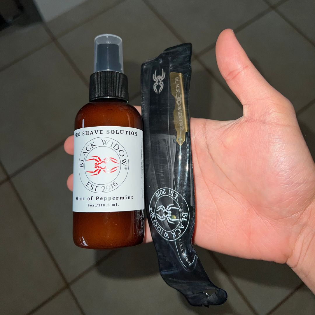 Customer photo review of PRO SHAVE SOLUTION (4 oz)