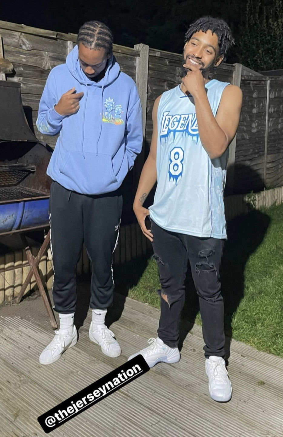 Customer photo review of Legend Icy Custom Basketball Jersey