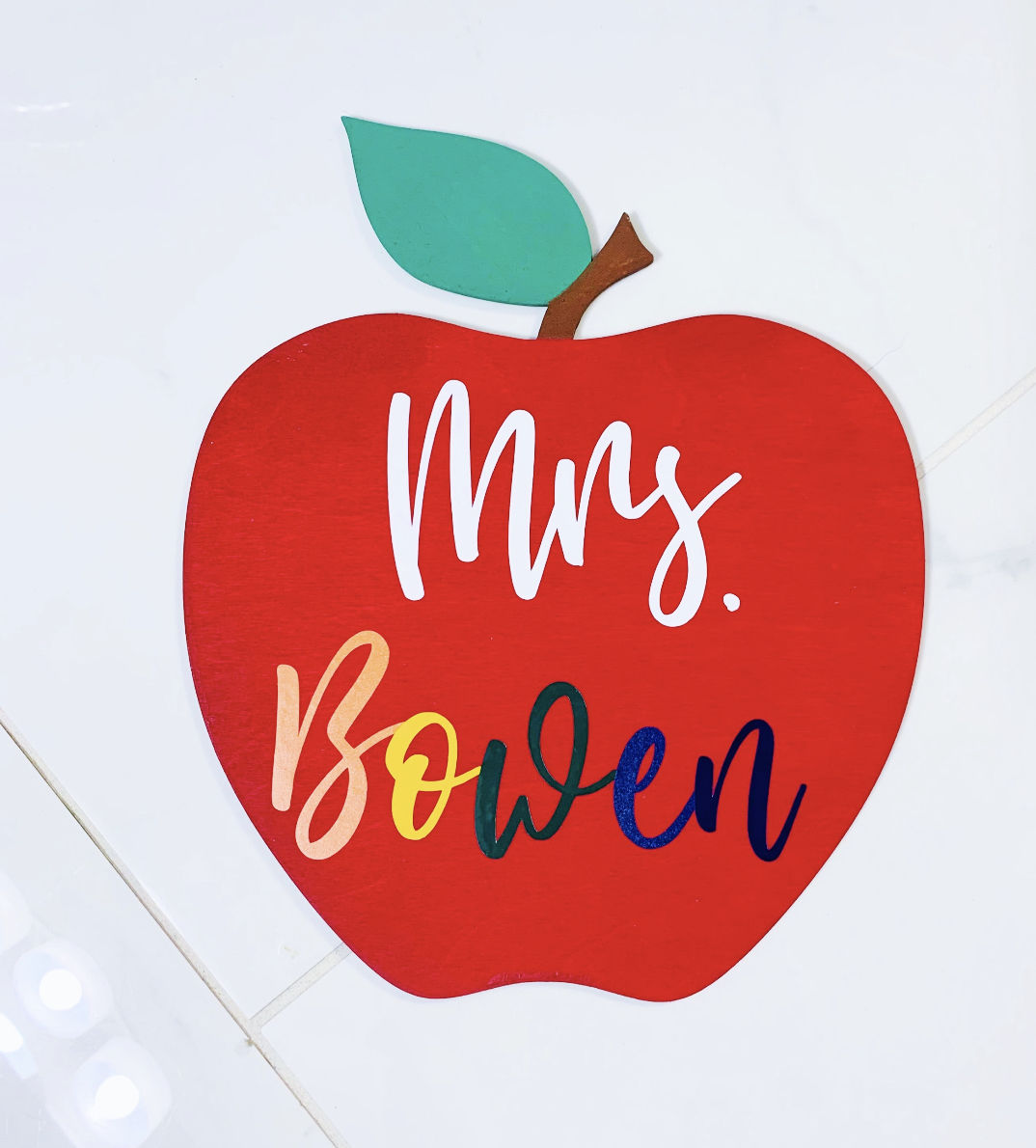Customer photo review of Unfinished Wooden Apple Shape - Craft - up to 24" DIY