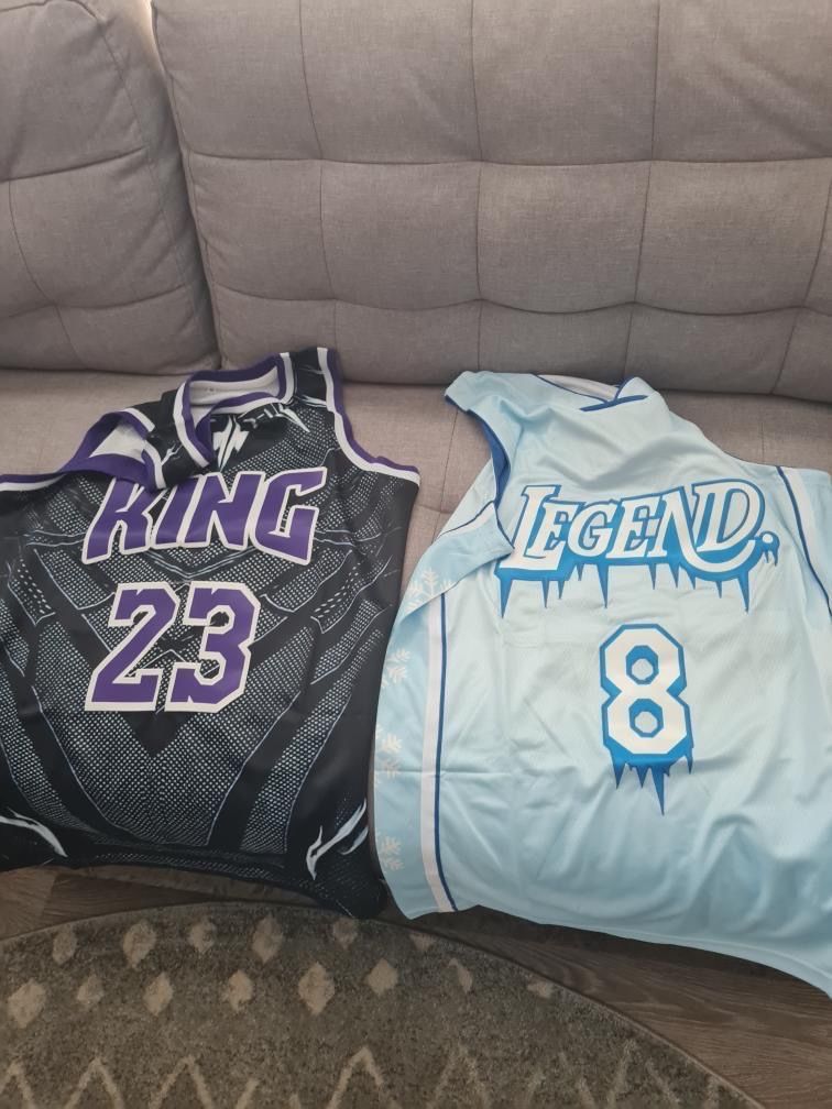Customer photo review of Legend Icy Custom Basketball Jersey