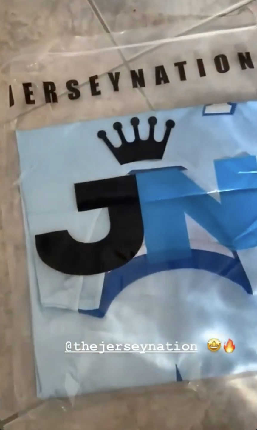 Customer photo review of Legend Icy Custom Basketball Jersey