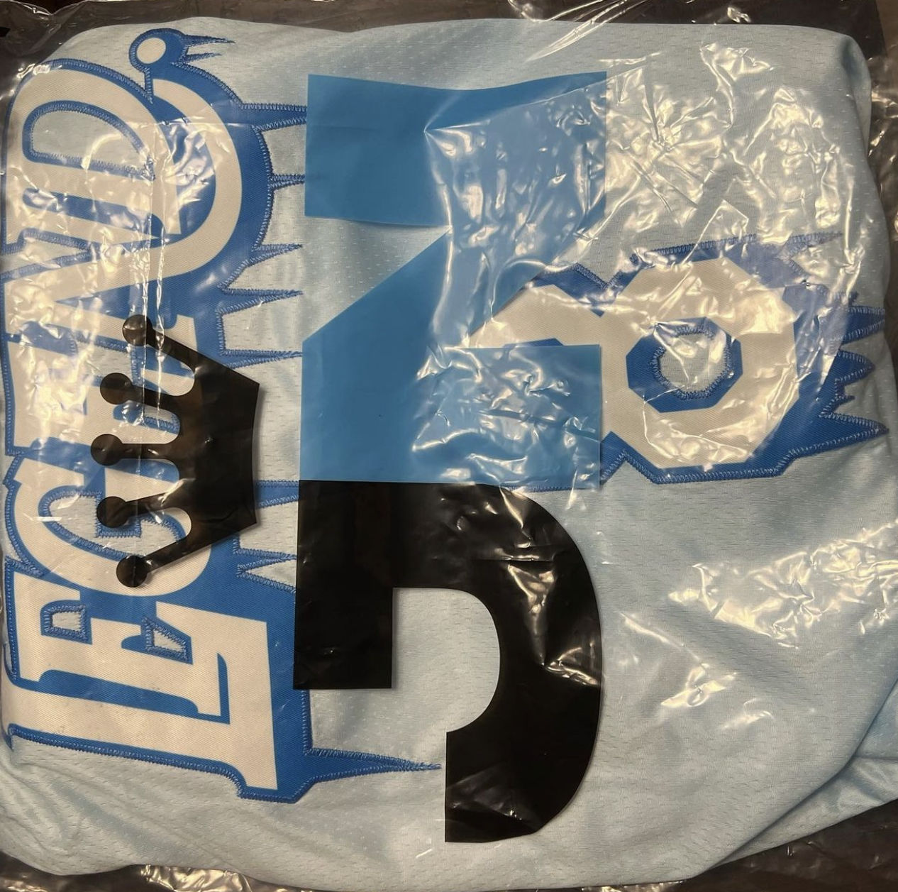 Customer photo review of Legend Icy Custom Basketball Jersey