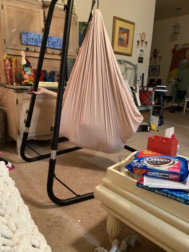 Customer photo review of Therapieschaukel Tuch Outdoor