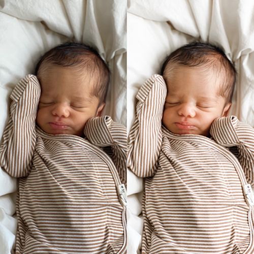 Customer photo review of The Bright Baby Preset Collection