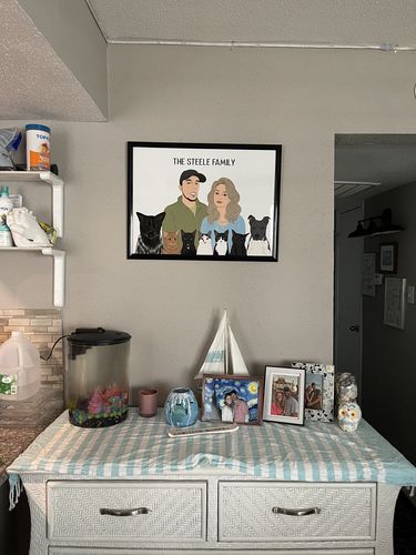 Customer photo review of Custom Framed Family Portrait