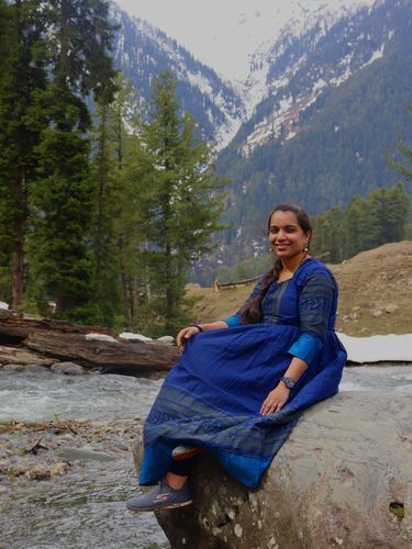 Customer photo review of Navy Blue & Green Maxi