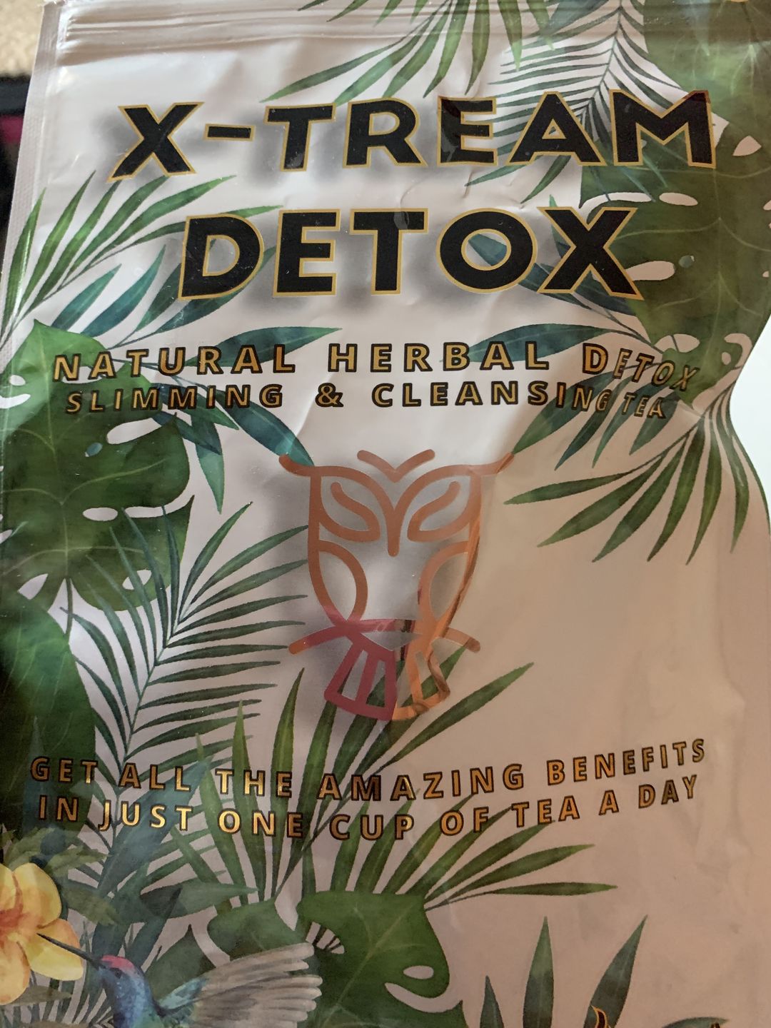 Customer photo review of ( ORIGINAL) X-TREAM DETOX TEA 1 BAG 30 DAY SUPPLY ( STRONGER VERSION )