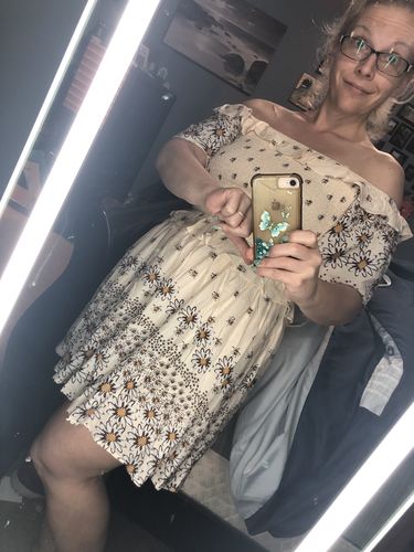 Customer photo review of Daisy Chains Dress in Ivory