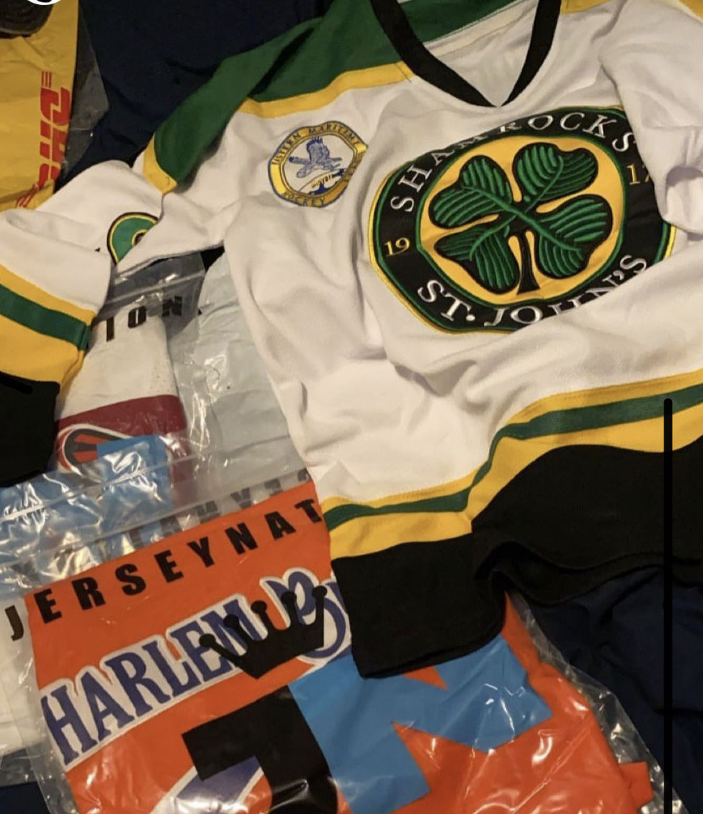 Customer photo review of Ross The Boss Rhea ST John's Shamrocks Hockey Jersey