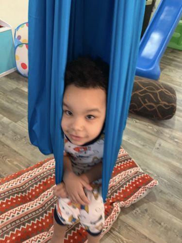 Customer photo review of Therapieschaukel Tuch Outdoor