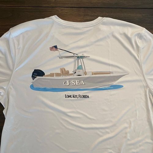 Customer photo review of Custom Digital Boat Artwork