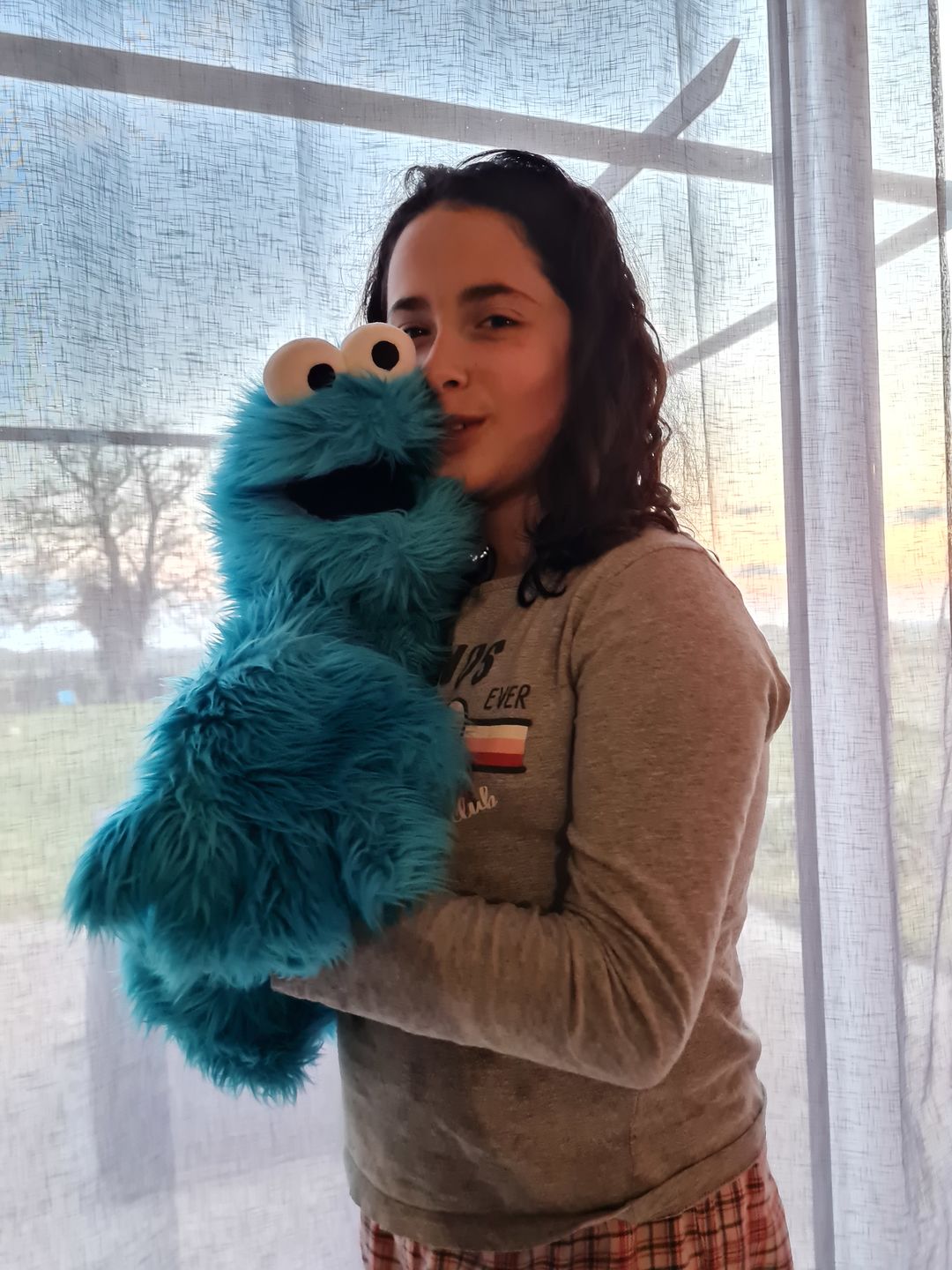 Customer photo review of Cookie Monster Marionnette Sesame Street