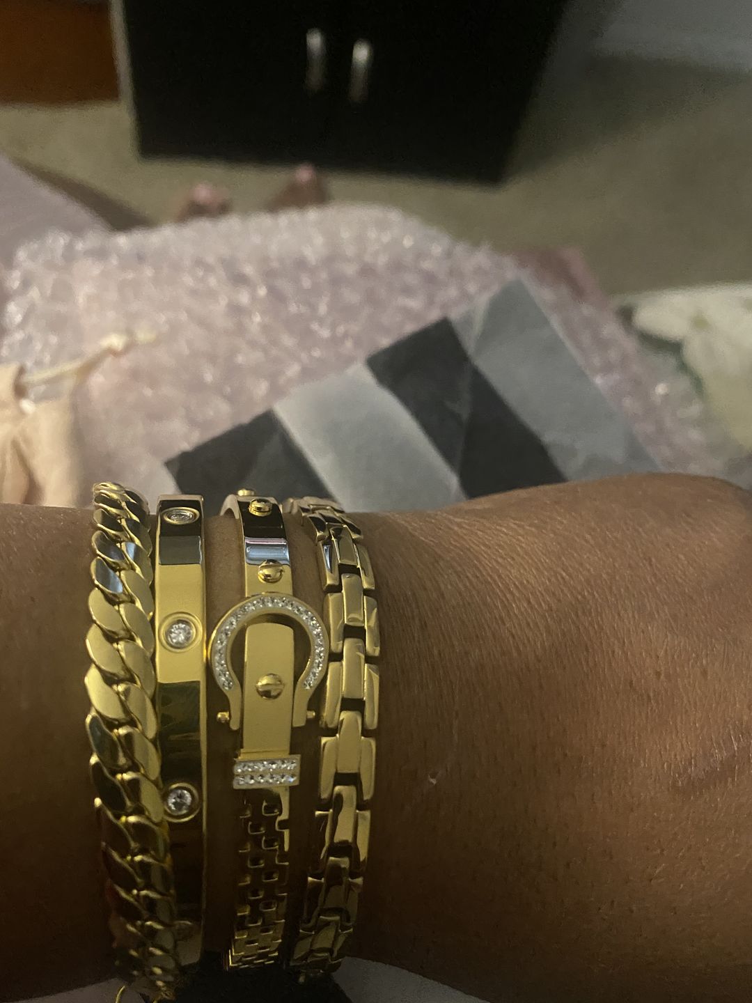 Customer photo review of Mariah Bracelet Stack