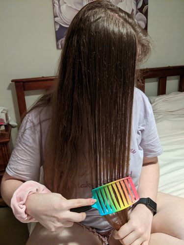 Customer photo review of My Sensory Space Detangler Hairbrush